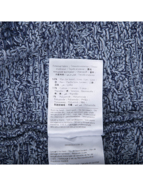 MISSONI Jacket in blue jeans and white tweed size 38FR