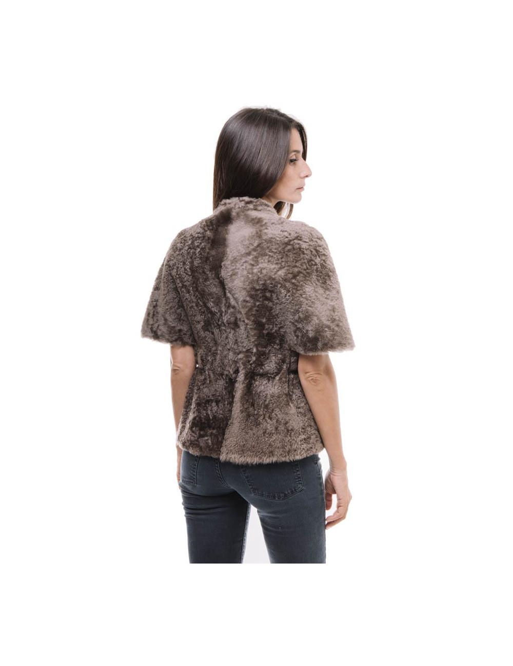 Veste BRUNELLO CUCINELLI en mouton marron T38