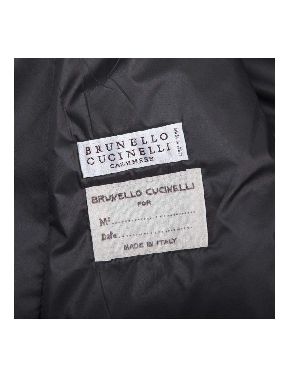 BRUNELLO CUCINELLI sleeveless vest in gray cashmere size 40FR