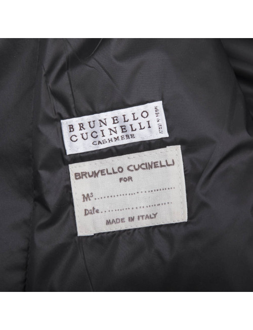 BRUNELLO CUCINELLI sleeveless vest in gray cashmere size 40FR