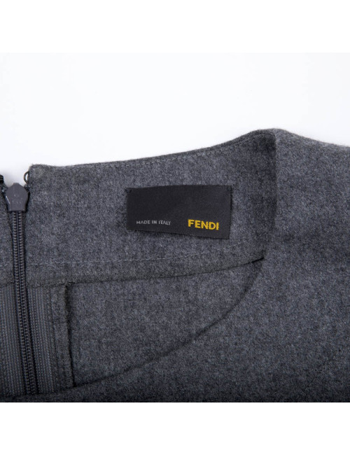 Blouse FENDI T 36 FR flanelle grise