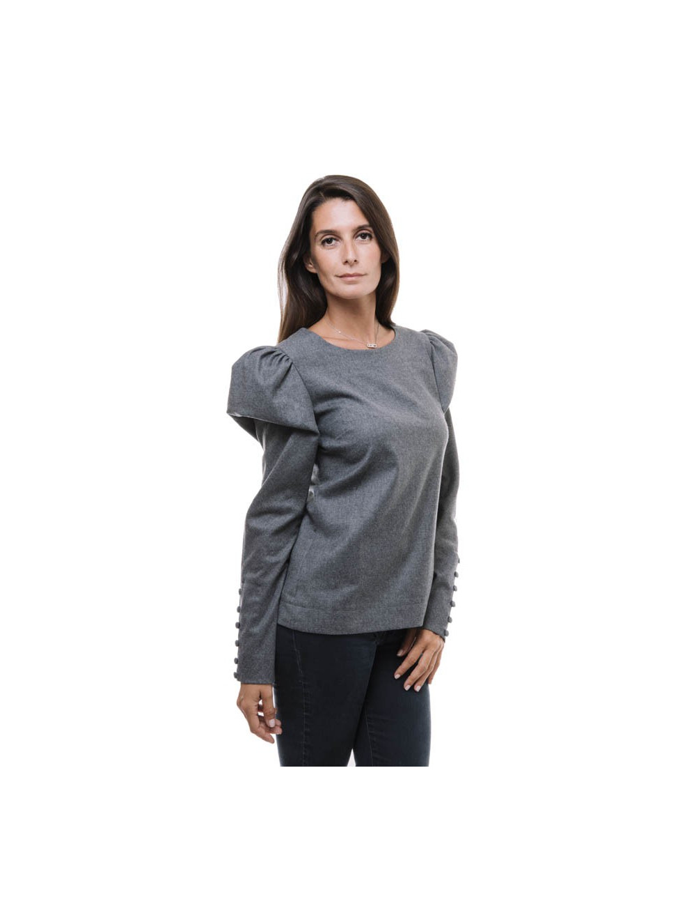 Blouse FENDI T 40 GRISE