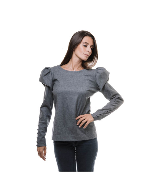 Blouse FENDI T 36 FR flanelle grise