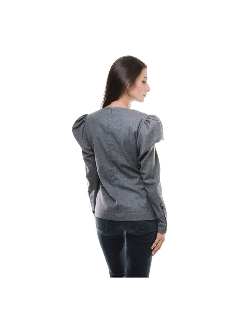 Blouse FENDI T 36 FR flanelle grise