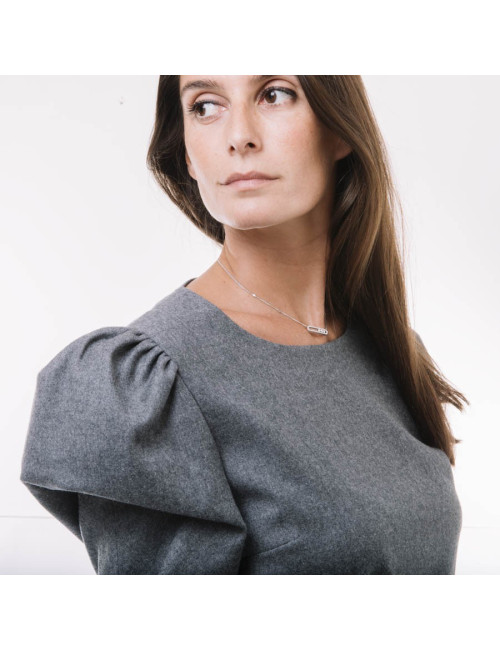 Blouse FENDI T 36 FR flanelle grise