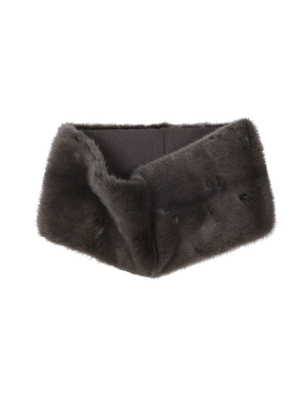 N8 round neck in taupe color mink