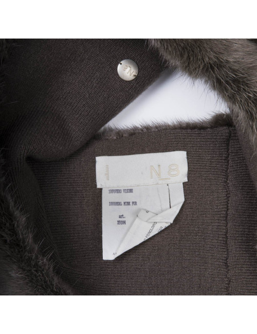 Col N8 en vison taupe 