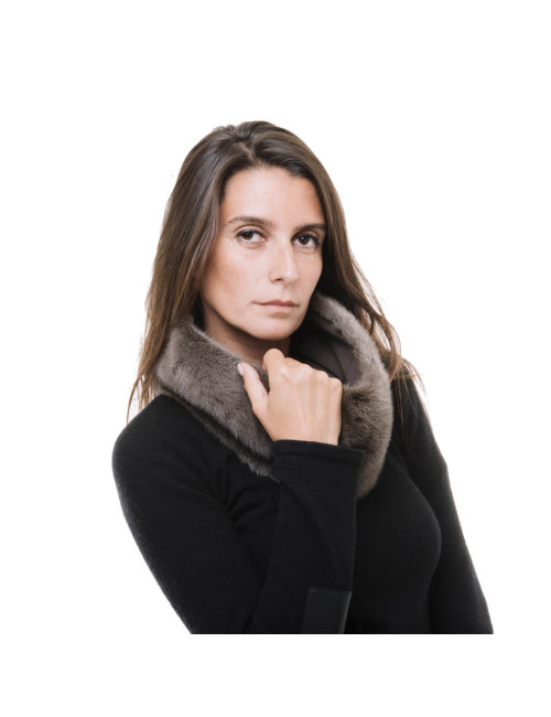 Col N8 en vison taupe 