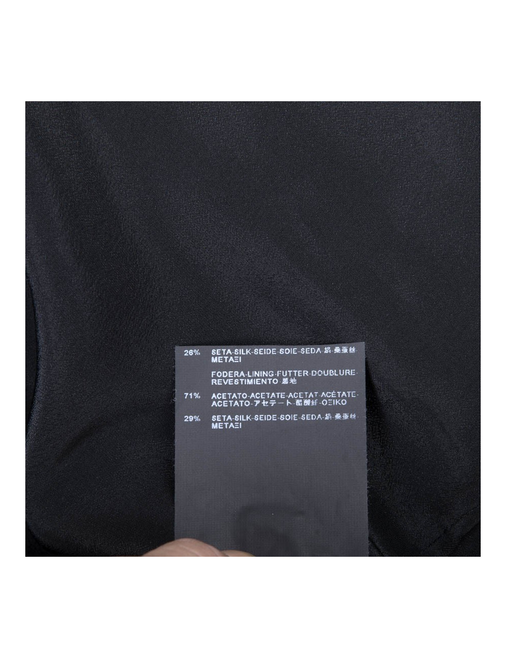 BALENCIAGA jacket in black gros grain size 38FR