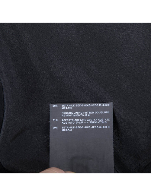 BALENCIAGA jacket in black gros grain size 38FR