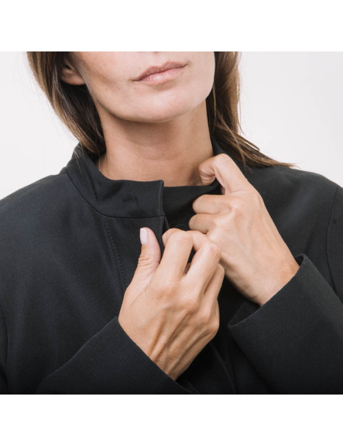 BALENCIAGA jacket in black gros grain size 38FR