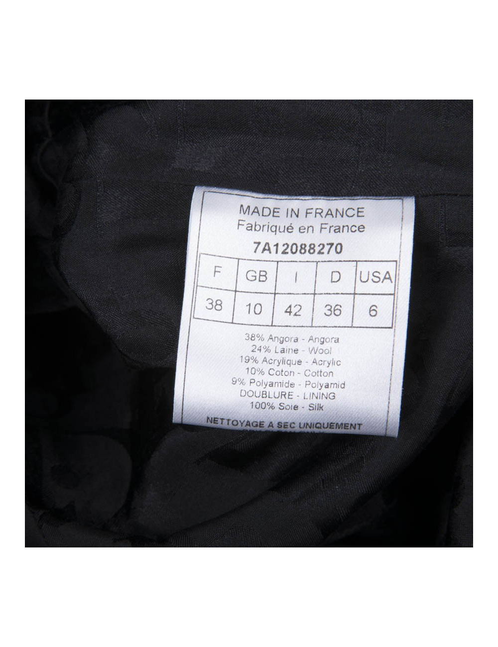 Manteau CHRISTIAN DIOR chiné gris T38