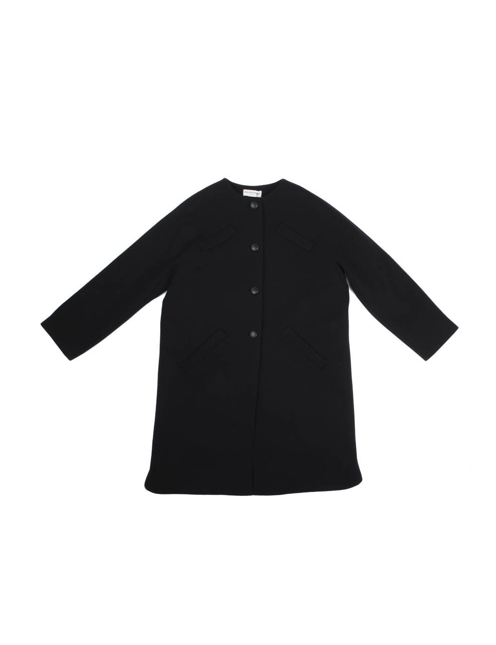 Manteau BALENCIAGA en laine noire T40