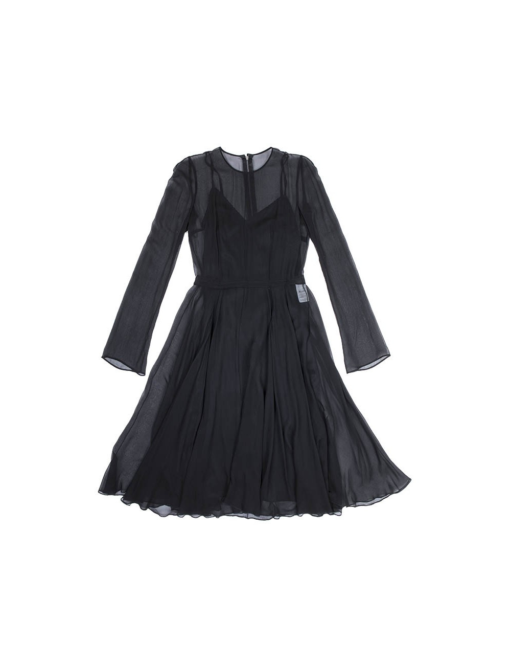 Robe de cocktail DOLCE & GABBANA T 40 IT en mousseline de soie noire
