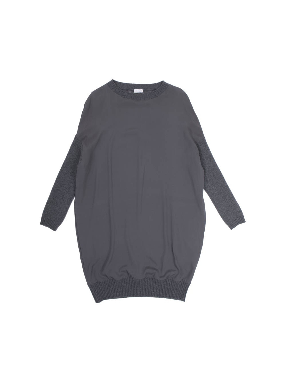 Robe BRUNELLO CUCINELLI T  en soie grise