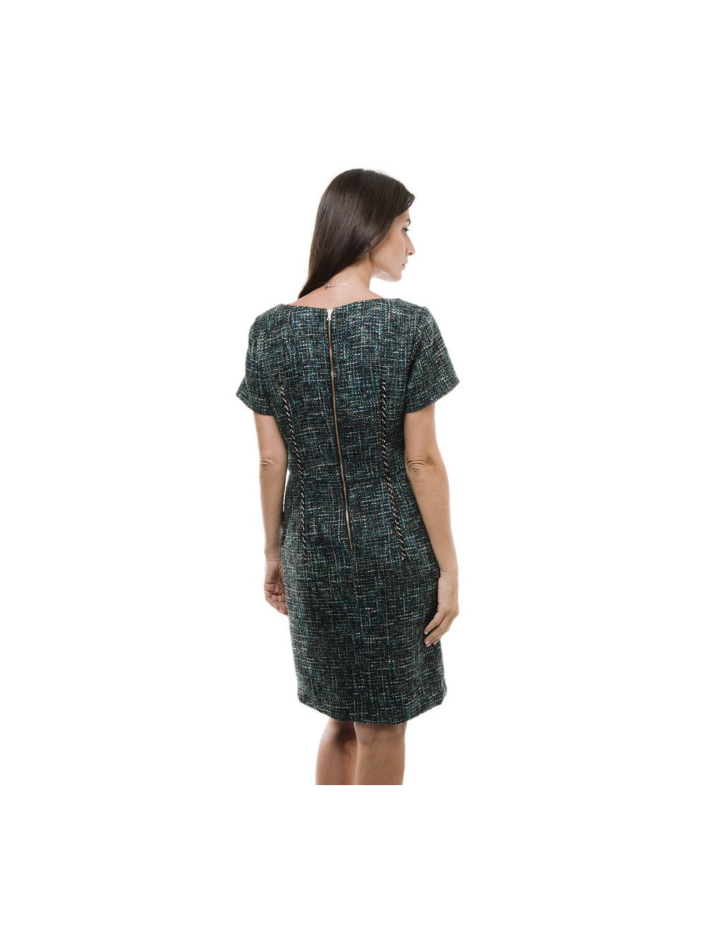 Robe YALY COUTURE tweed T 38