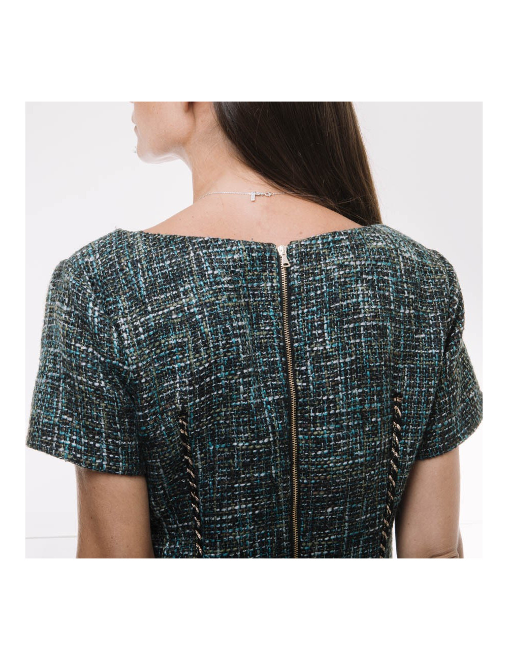 Robe YALY COUTURE tweed T 38