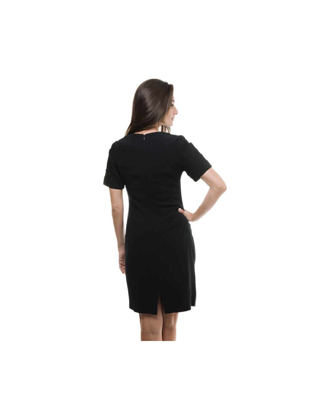 Robe CHRISTIAN DIOR  T 38  crêpe georgette noire 