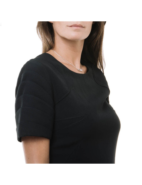 Robe CHRISTIAN DIOR  T 38  crêpe georgette noire 