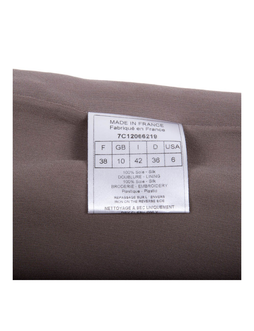 Robe de cocktail CHRISTIAN DIOR T 38 paillettes mordorées