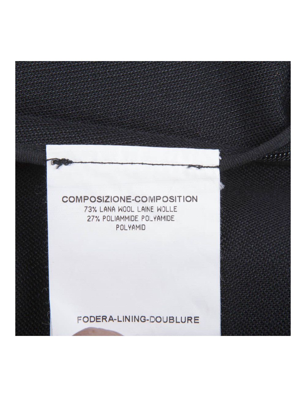 YVES SAINT LAURENT short black dress in wool size 38FR