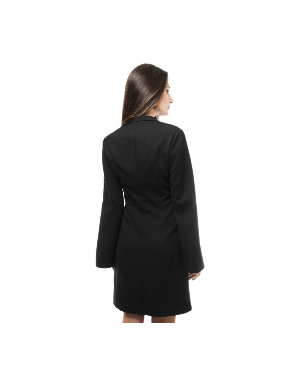 Robe YVES SAINT LAURENT T 38 laine noire