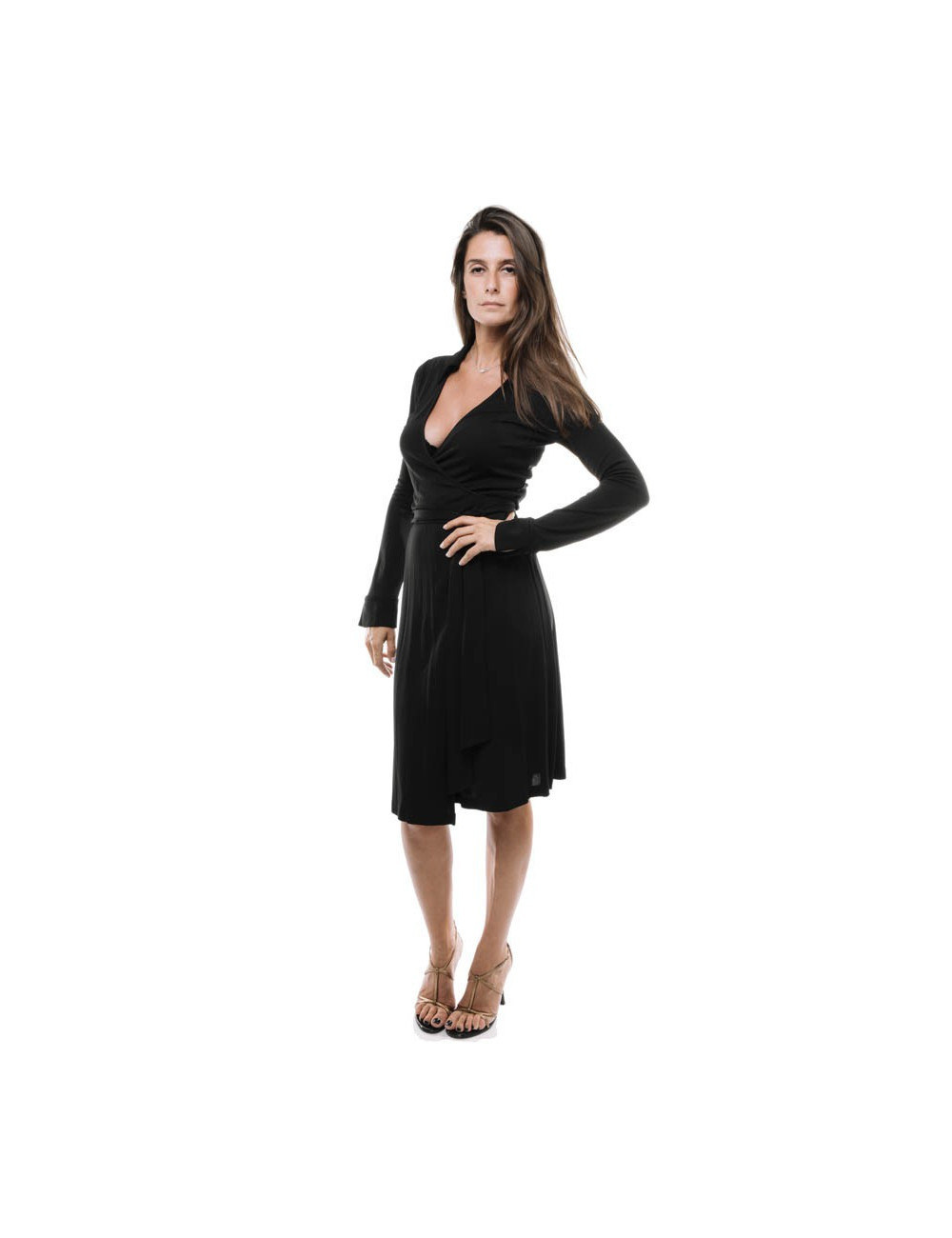 Robe DIANE Von FURSTENBERG T 36 FR jersey noire