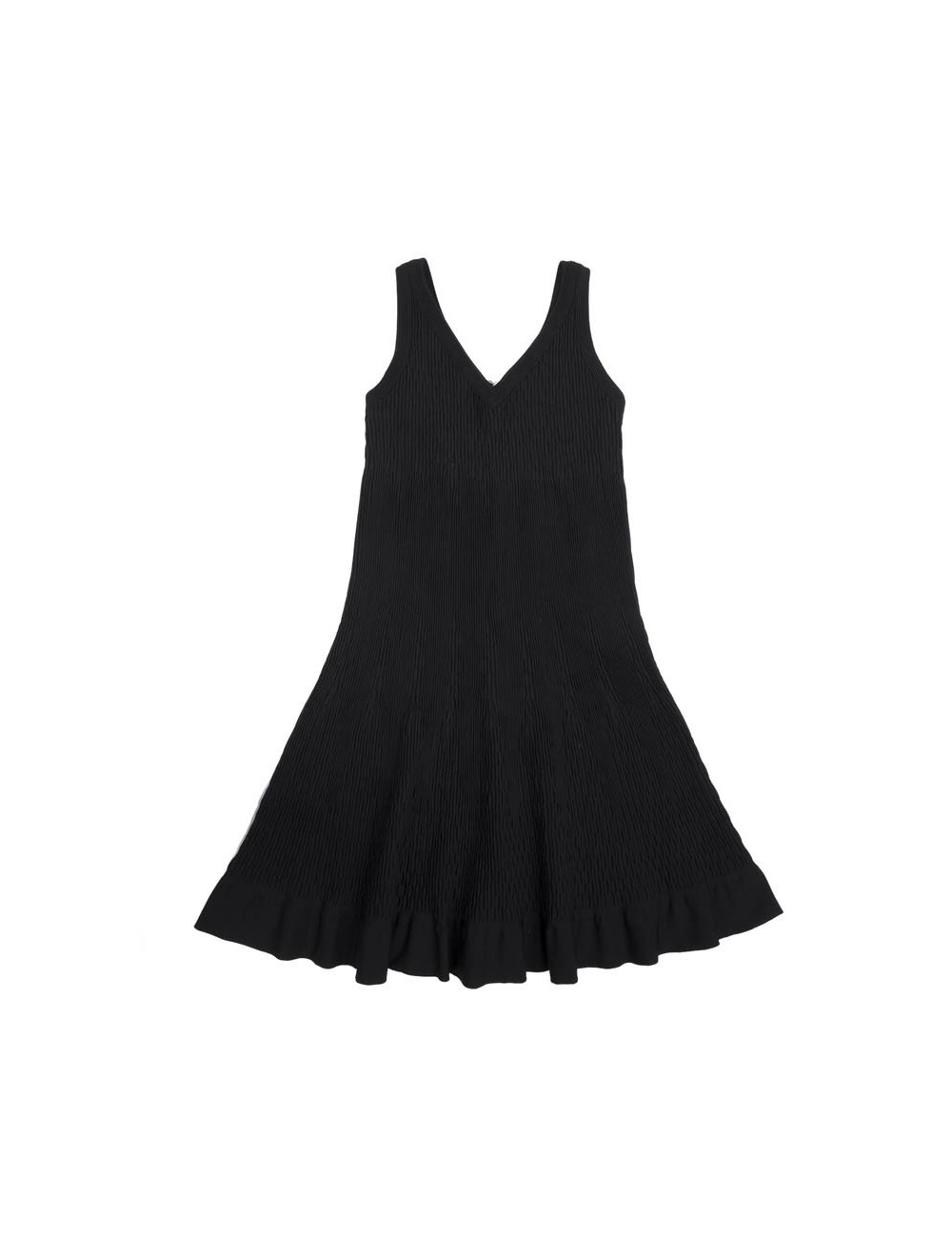 ALAIA sleeveless dress in black lycra size 36EU