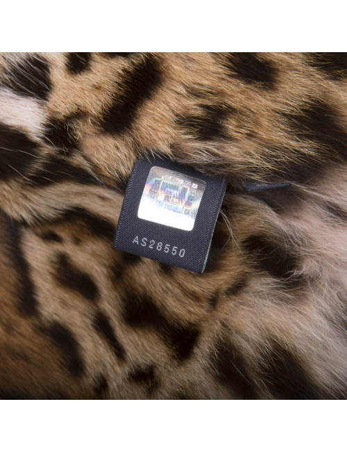 FENDI black trench coat lined with fur size 38FR