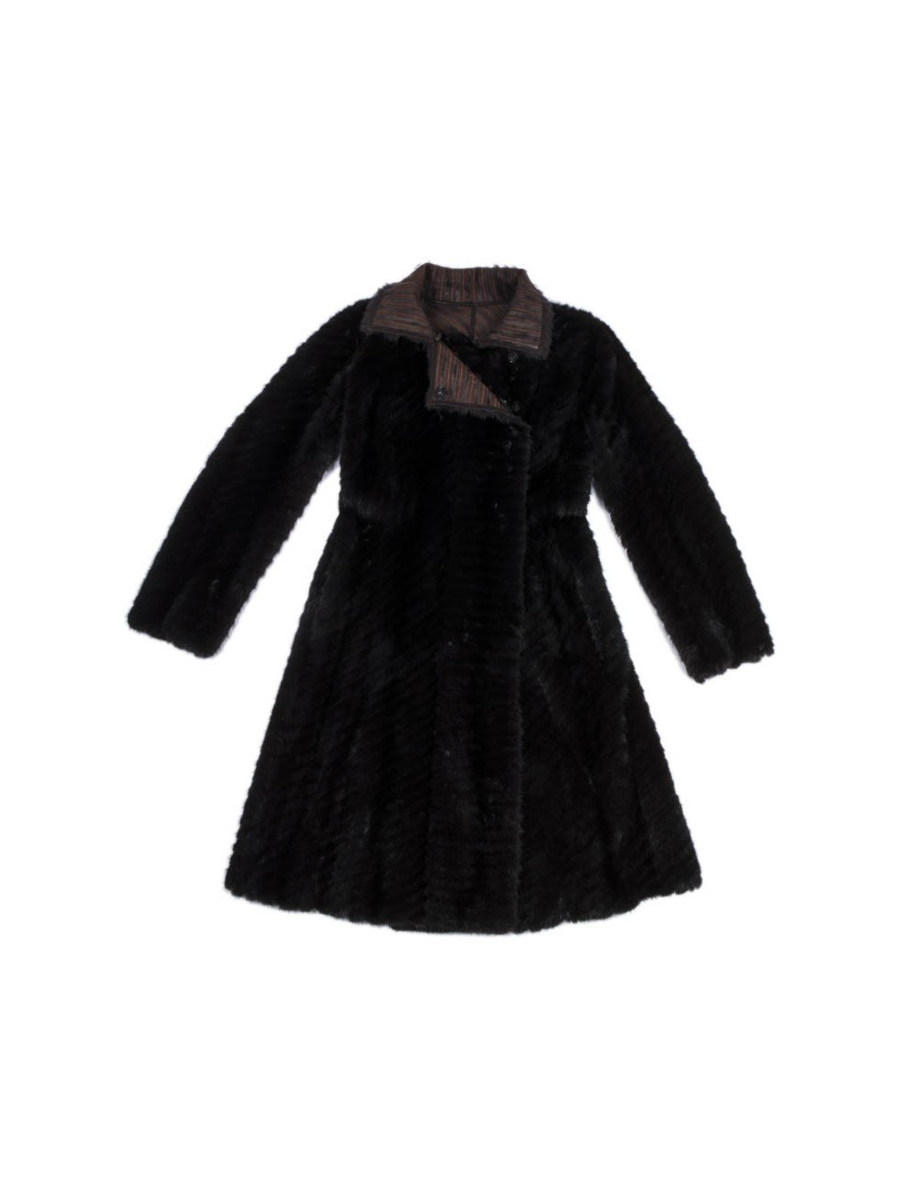 Manteau FENDI t 38 vison brun