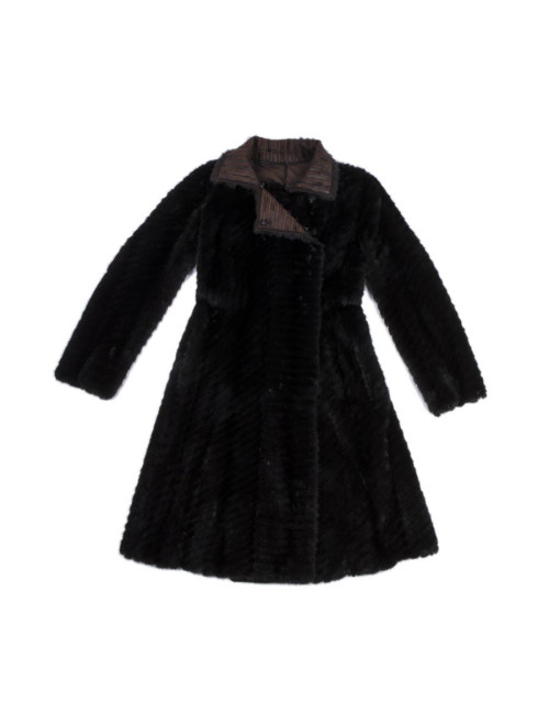 Manteau FENDI t 38 vison brun