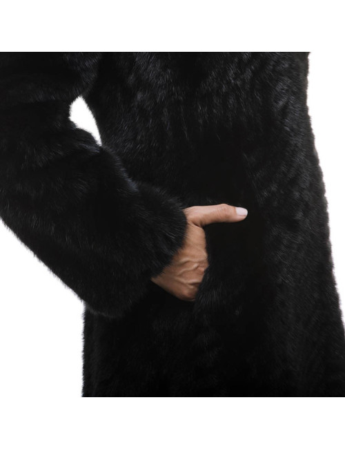 Manteau FENDI t 38 vison brun