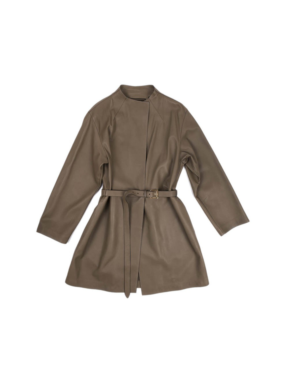 Veste LORO PIANA T en cuir fauve