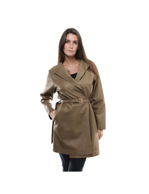 Manteau LORO PIANA T38 fr en cuir marron