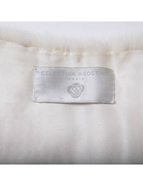 Etole en vison blanc CELESTINA AGOSTINO