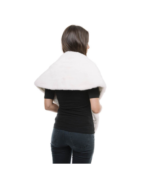 Etole en vison blanc CELESTINA AGOSTINO