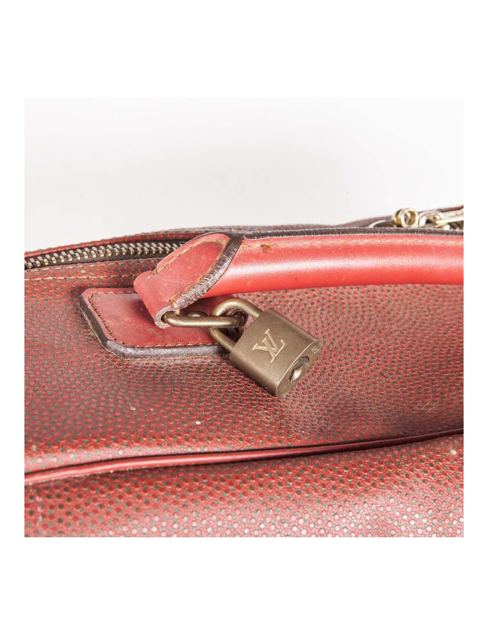 LOUIS VUITTON Suitcase AMERICA'S CUP Edition in Red Canvas