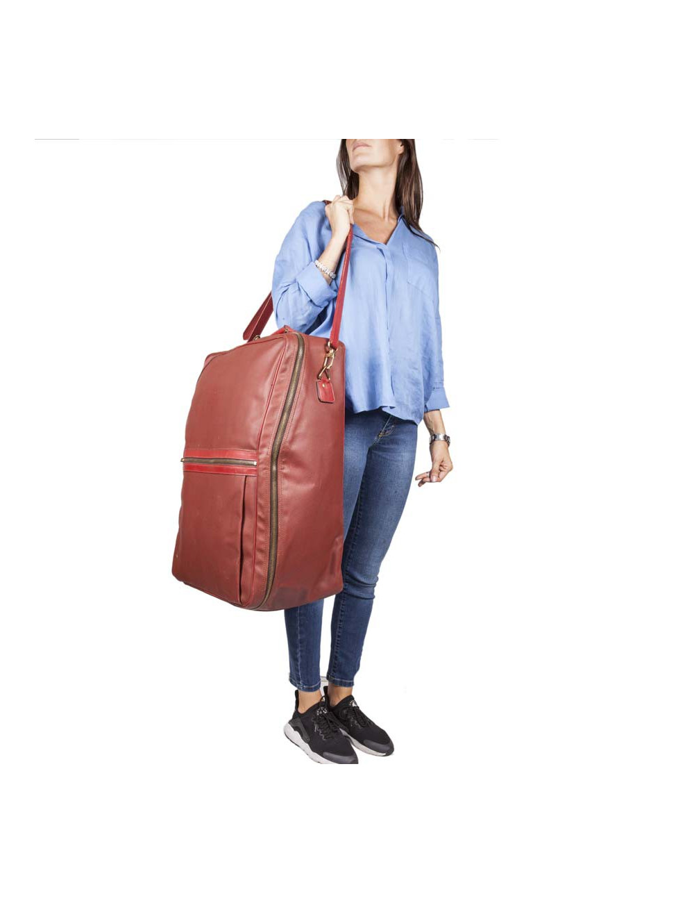 LOUIS VUITTON Suitcase AMERICA'S CUP Edition in Red Canvas