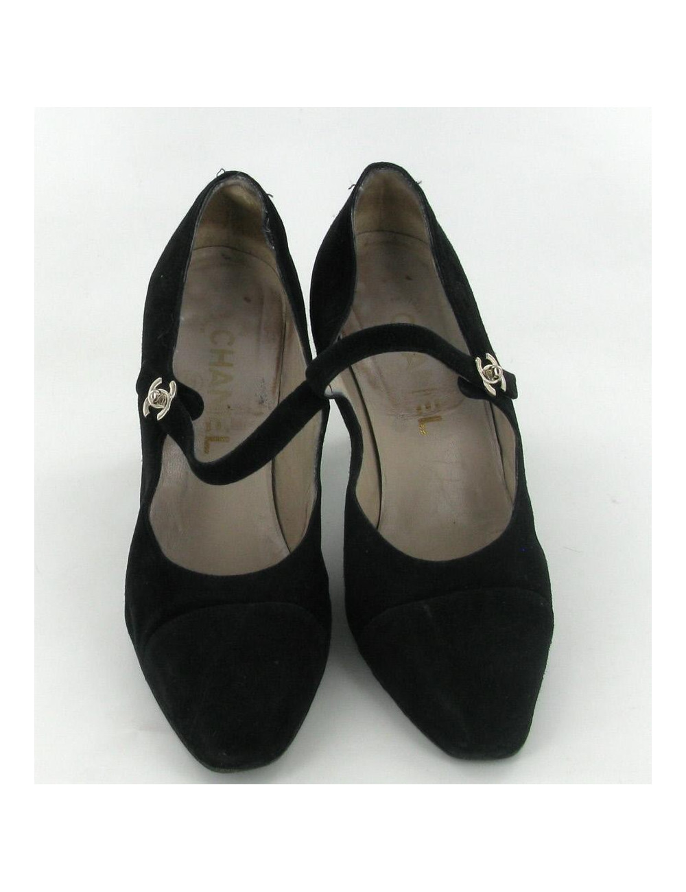 Escarpins CHANEL T36 en daim noir 