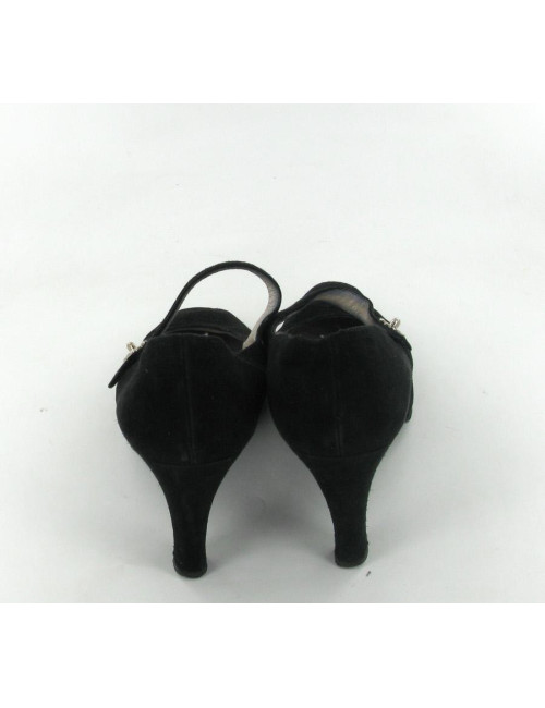 Escarpins CHANEL T36 en daim noir 