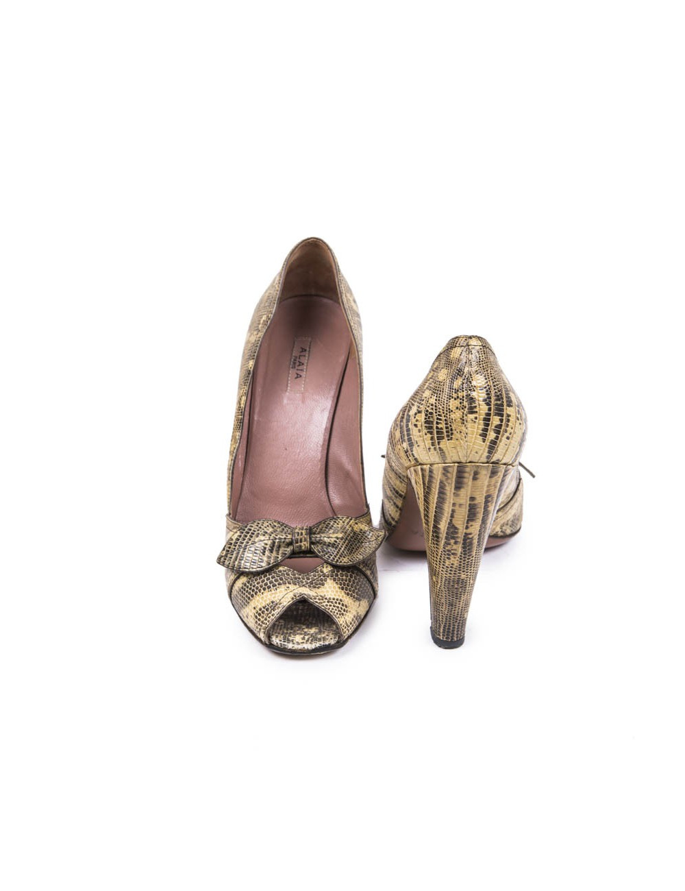 Sandales T 39 ALAIA en lézard