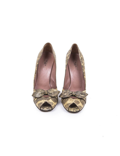 Sandales T 39 ALAIA en lézard