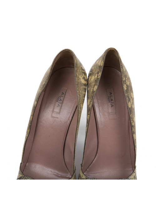 Sandales T 39 ALAIA en lézard