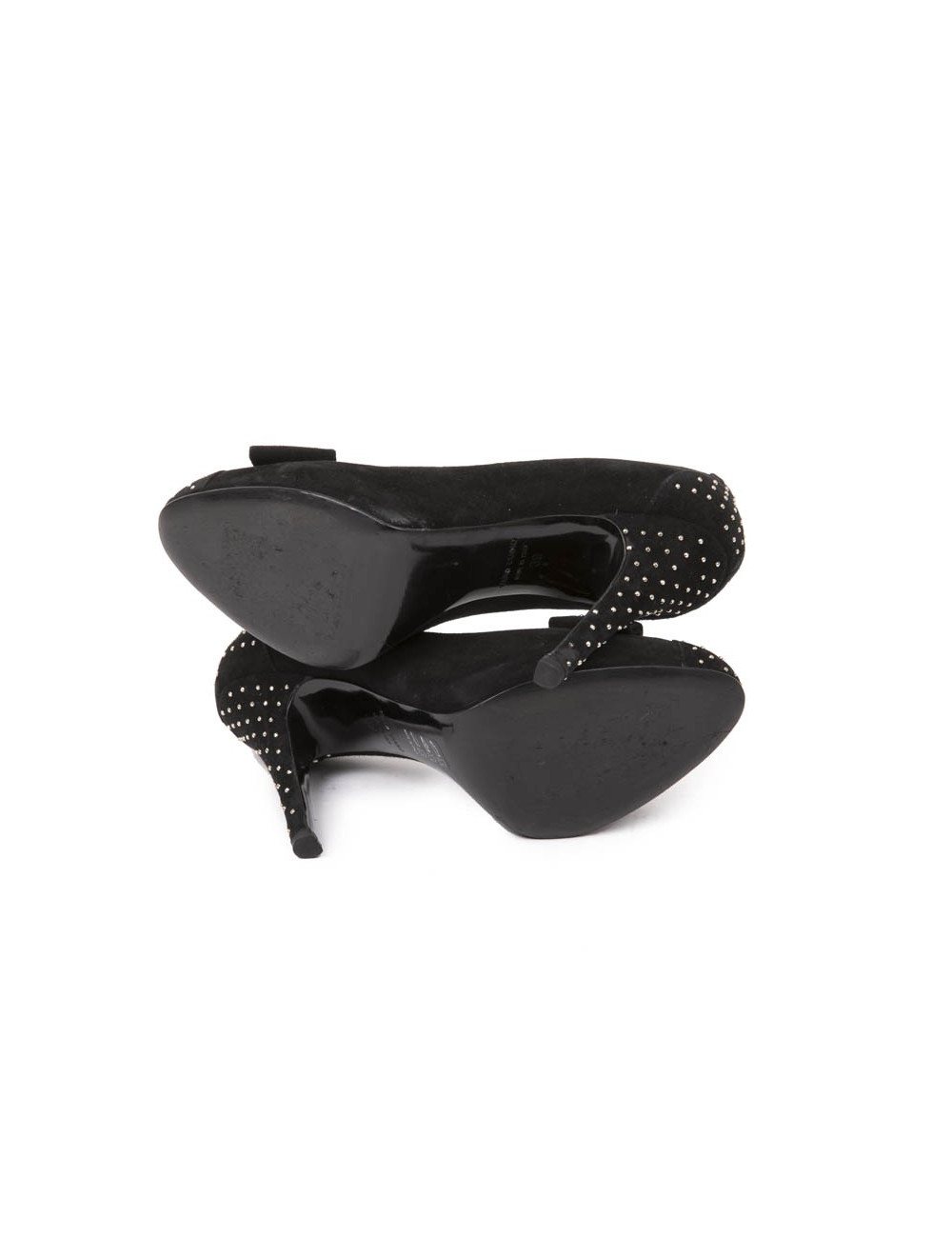 BALMAIN high heels in black velvet size 39EU