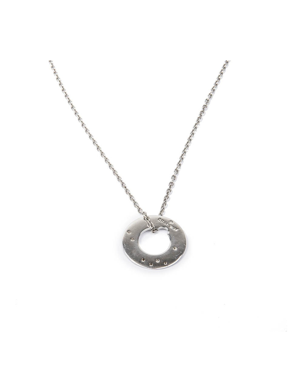 Collier DINH VAN or blanc et diamants