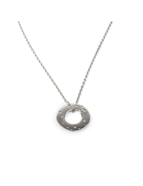 Collier DINH VAN or blanc et diamants