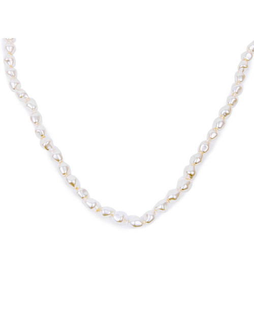 Sautoir MARGUERITE DE VALOIS en perles baroques nacrées