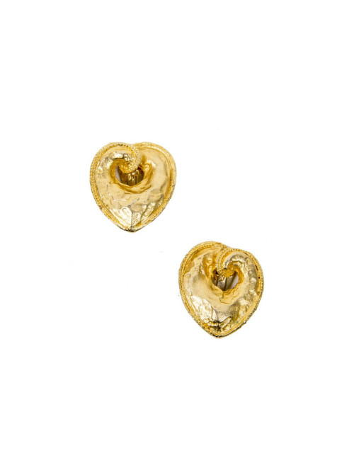 Boucles d'oreille Clips Coeur sans marque