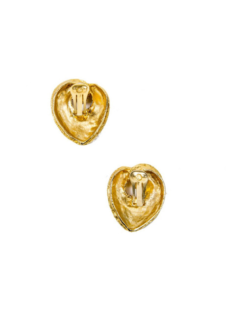 Boucles d'oreille Clips Coeur sans marque