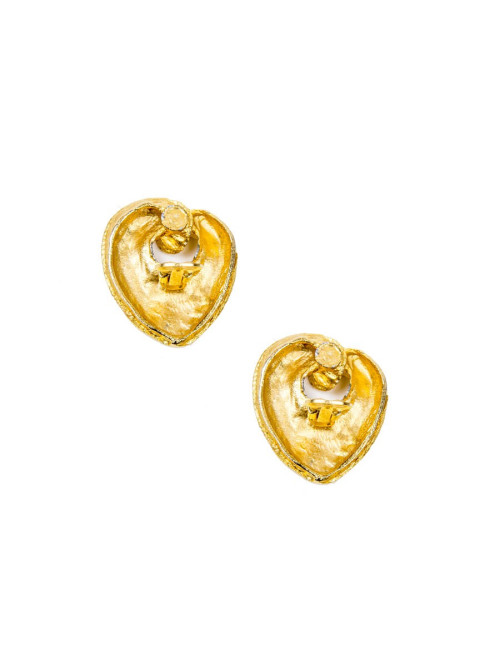 Boucles d'oreille Clips Coeur sans marque